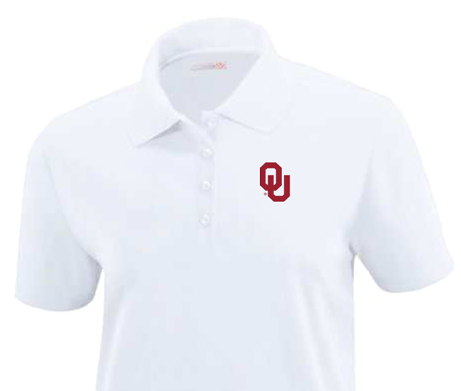 The Fan Stop Oklahoma Sooners Womens Polo Adult Small White