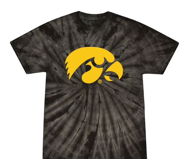 Iowa Hawkeyes - Tye Dye - Black