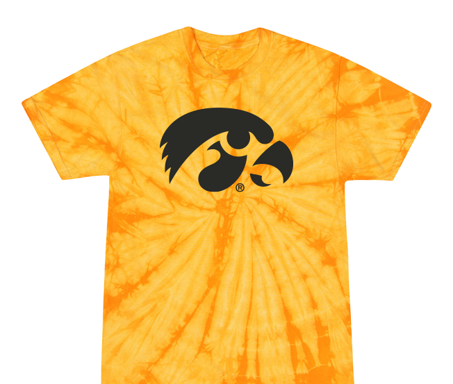 Iowa Hawkeyes - Tye Dye - Yellow