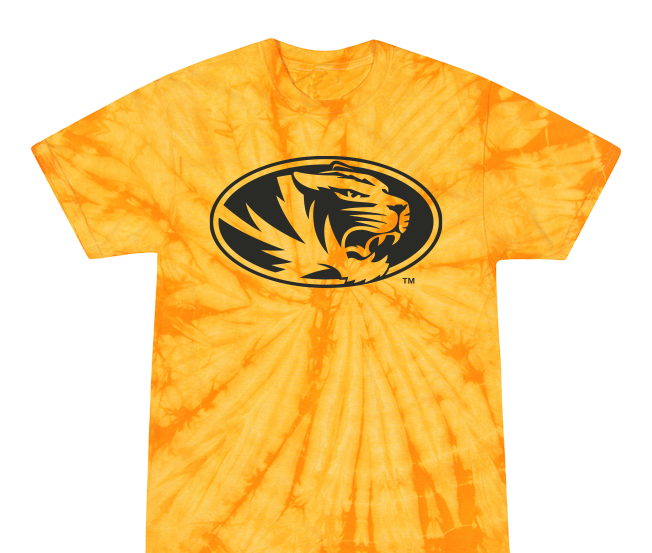 Missouri Tigers - Tye Dye - Yellow