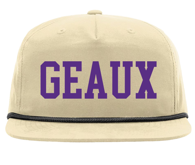 Geaux Rope Hat - Richardson 256 - Adjustable OSFM