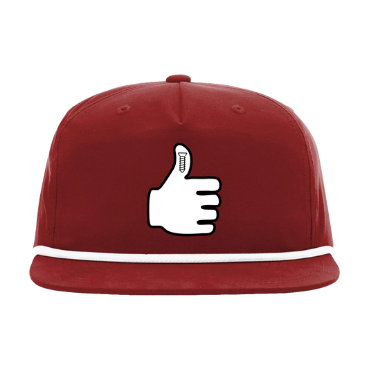 The Thumb - Richardson Rope Hat - Crimson/white
