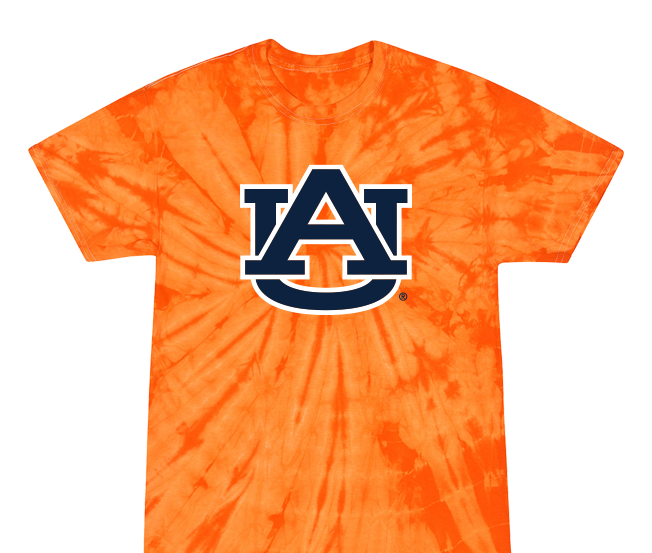 Auburn Tigers - Tye Dye - Orange