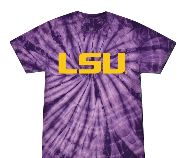 LSU Tigers - Tye Dye - Purple