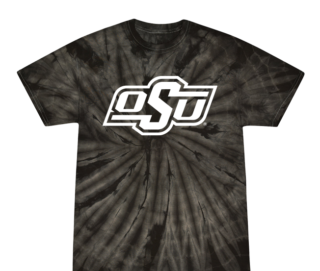 Oklahoma State Cowboys- Tye Dye - Black