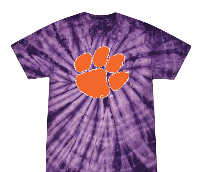 Clemson Tigers - Tye Dye - Purple