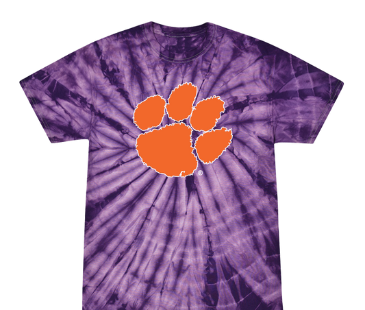 Clemson Tigers - Tye Dye - Purple