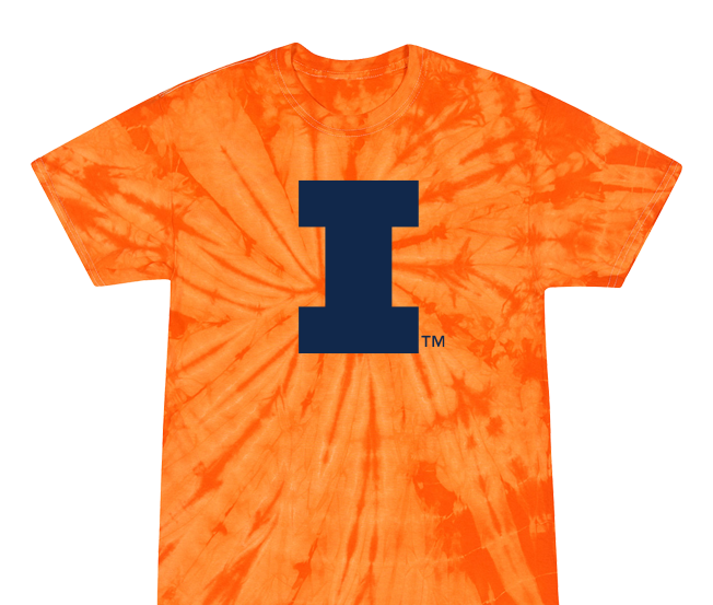 Illinois Fighting Illini - Tye Dye - Orange