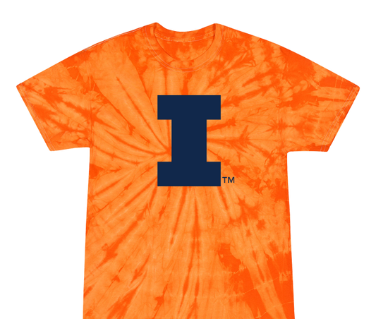 Illinois Fighting Illini - Tye Dye - Orange